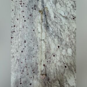 Kendra Scott Ari Heart Gold Pendant Necklace Rose Quartz